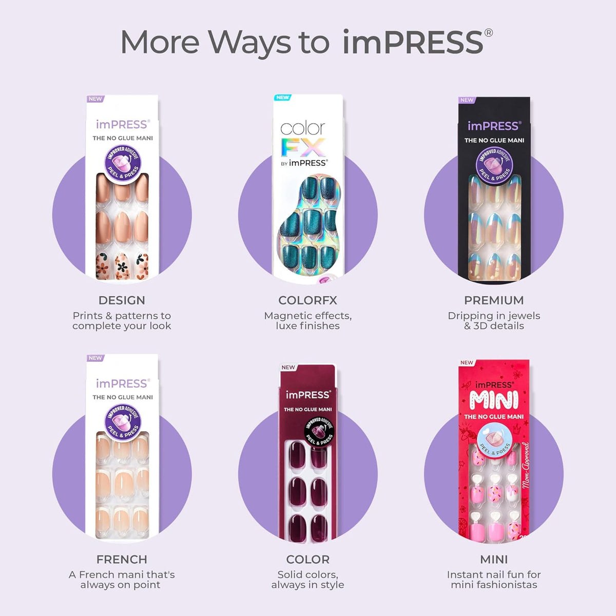 up to 10 days of wear with one-step peel, press, and go application