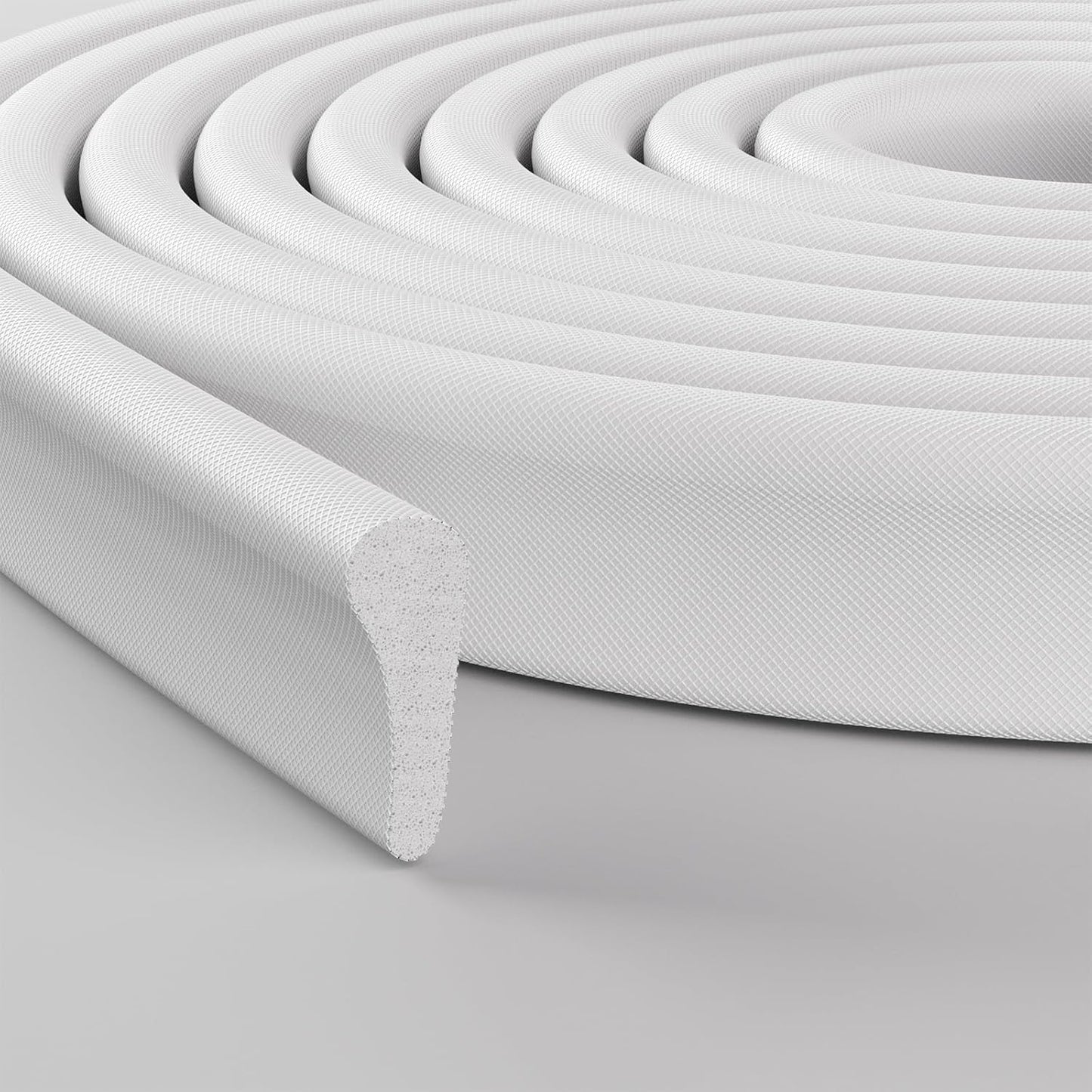 upgraded p-type foam profile with variable thickness from 0.14" to 0.38"
