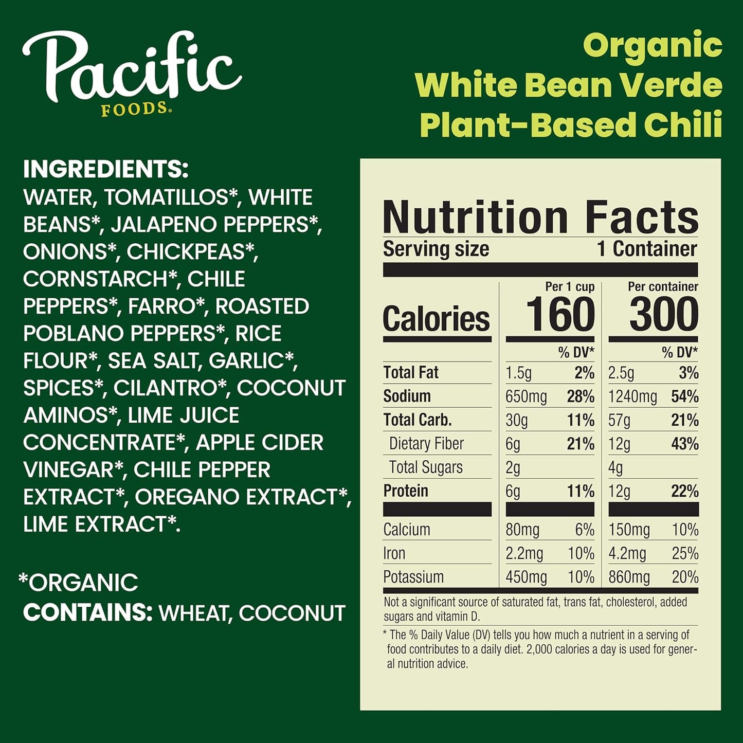 usda certified organic and non-gmo verified ingredient list
