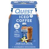 Quest Nutrition Iced Coffee Mocha Latte 4-Pack Gift for Coffee Lovers, Low-Sugar Protein Shake Holiday Present