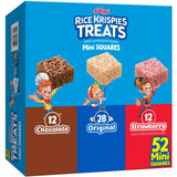 Rice Krispies Treats Mini Marshmallow Squares – Portable Snack for Picnics and Road Trips, 52 Individually Wrapped Bars