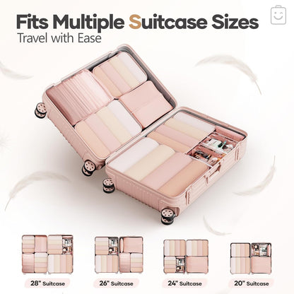 Veken Compression Travel Cubes – Smart Packing Method for Business Travelers and Home Office Organization Routines