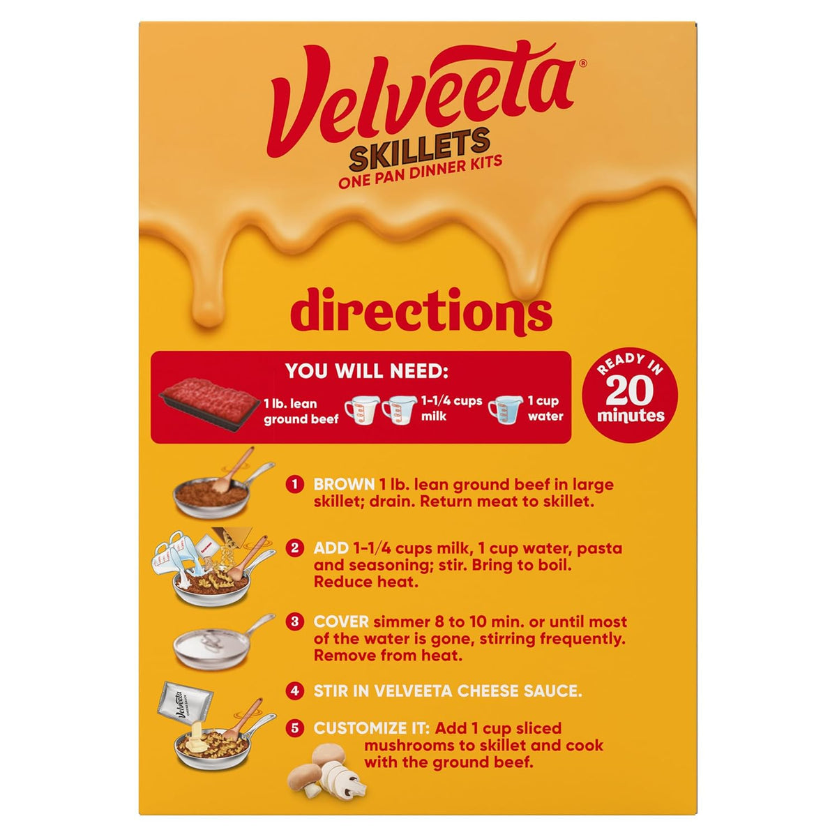 Velveeta Skillets Cheesy Pasta Kit – Effortless One-Pan Meal for Time-Strapped Home Cooks