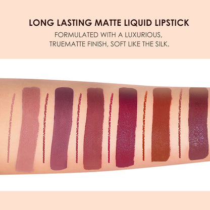 velvet matte finish with subtle luster for modern, full-coverage color