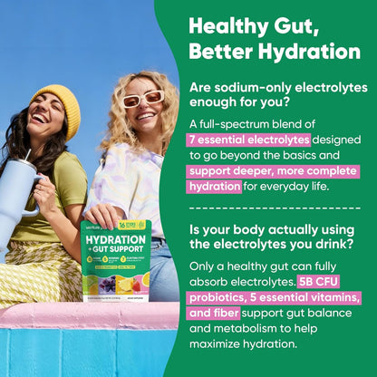 Venture Pal 2-in-1 Hydration Packets – Daily Wellness Electrolyte Drink Mix for Morning Hydration Ritual and Self-Care Routine
