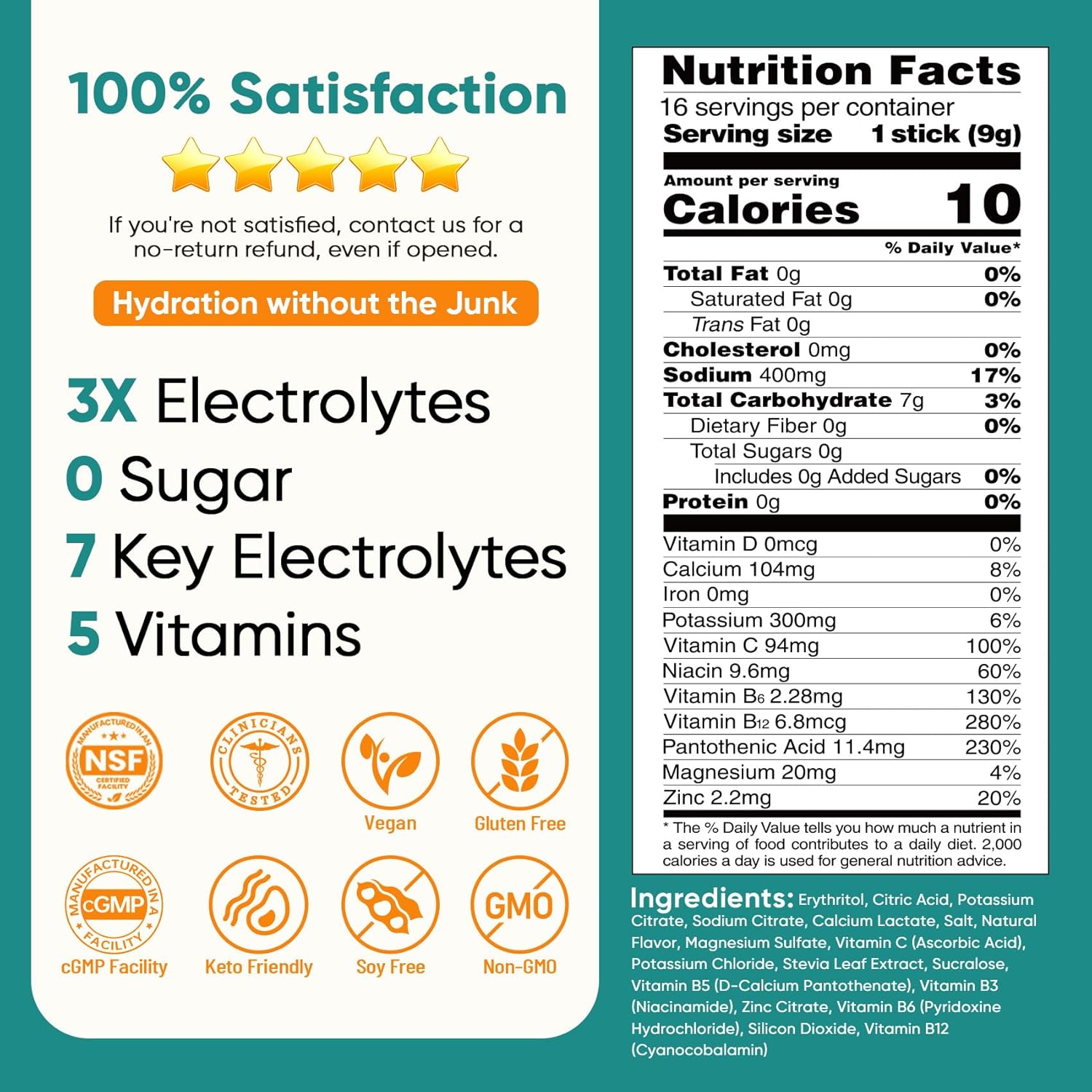 Venture Pal Electrolyte Powder Packets – Thoughtful Wellness Gift for Mom on Her Birthday and Mother's Day