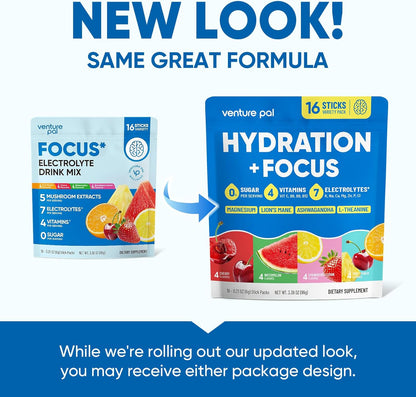 Venture Pal Hydration & Focus Packets – Daily Wellness Ritual for Mindful Hydrators, Calm Afternoon Pick-Me-Up
