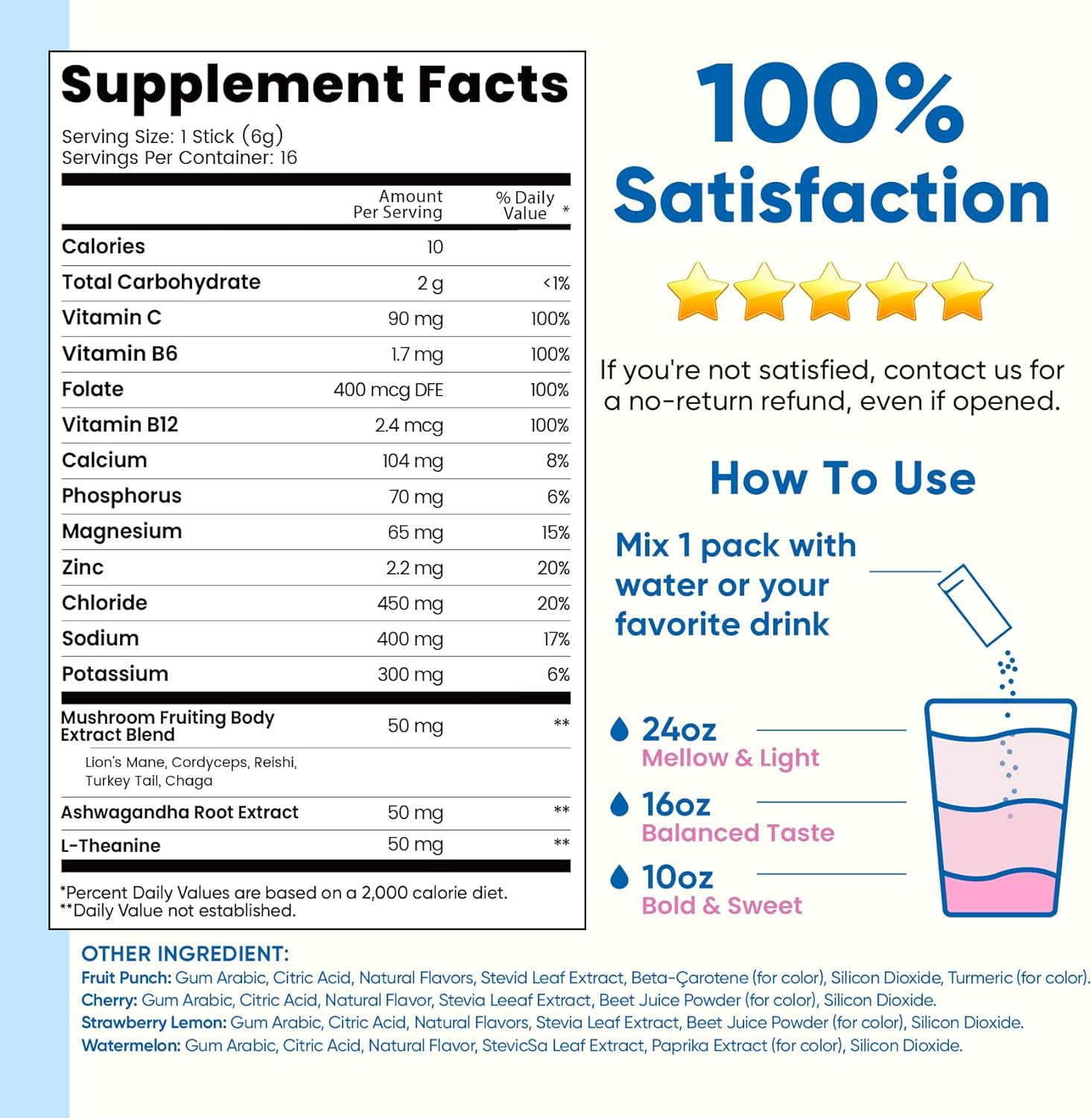 Venture Pal Hydration & Focus Packets – Daily Wellness Ritual for Mindful Hydrators, Calm Afternoon Pick-Me-Up
