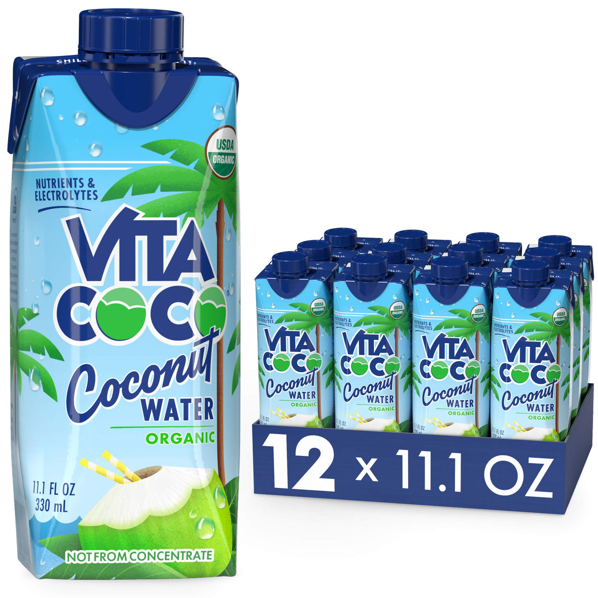Vita Coco Pure Coconut Water – Quick-Replenish Drink for Home Office and Study Sessions