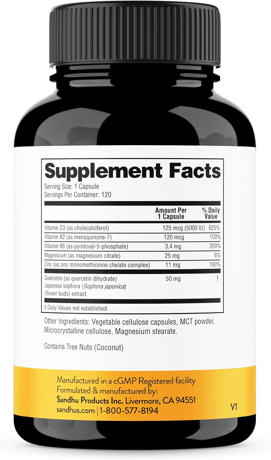 VitaRitual High-IU D3 K2 Capsule – Performance Vitamin for Biohackers, NSF-GMP Certified Daily Energy Stack