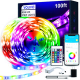 Lumiglow LED Strip Lights 100ft – Calming RGB Mood Lighting for Bedroom Wind Down Routine and Sleep Ritual