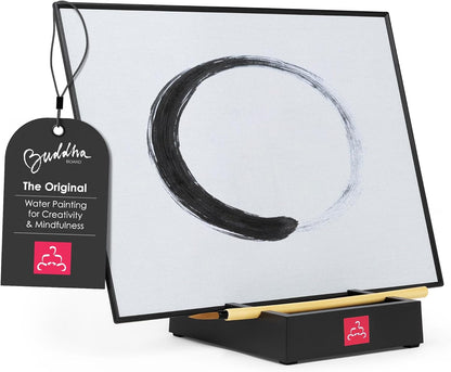 water-activated painting surface that slowly dries and erases artwork on its own