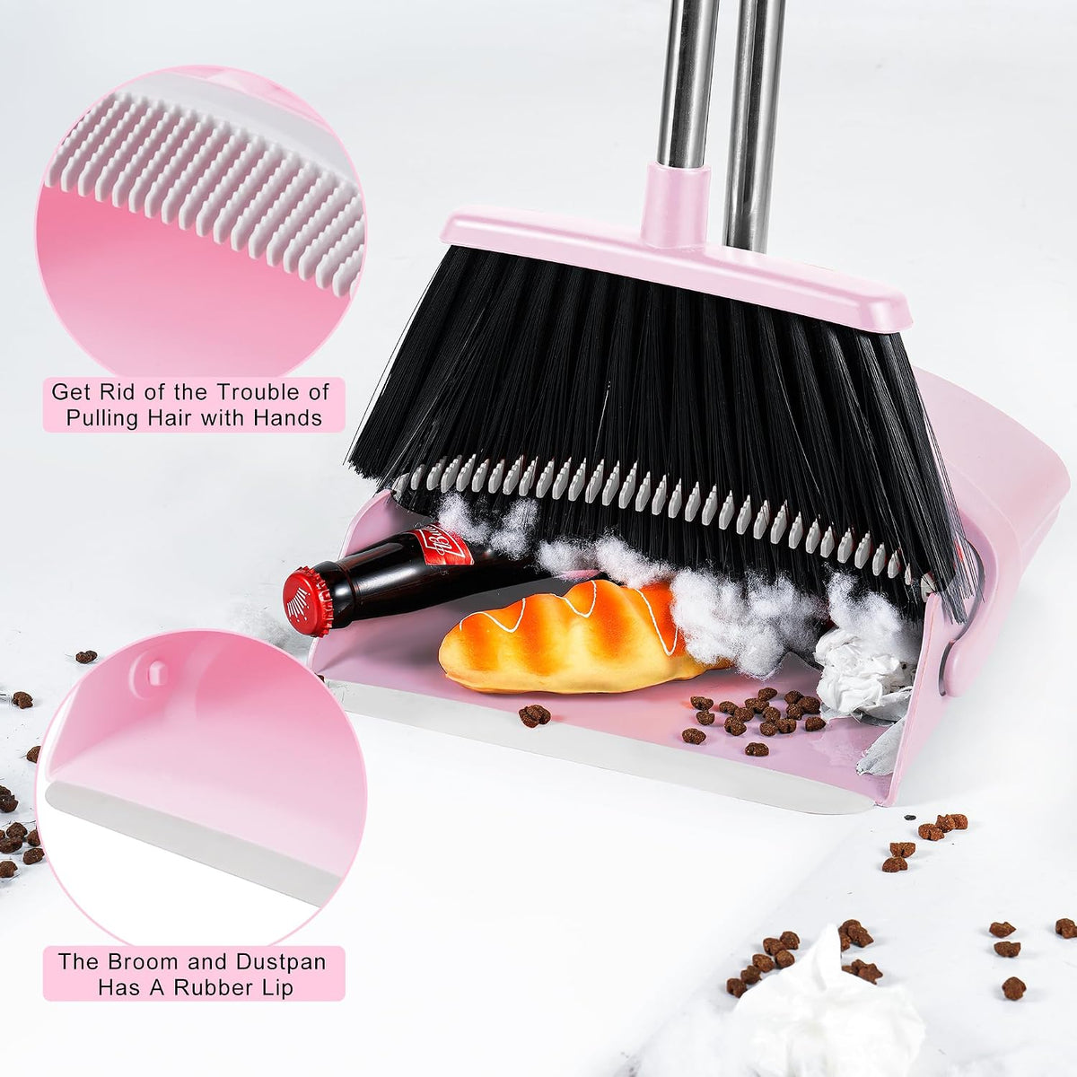 water-resistant, non-absorbent bristles rated for indoor and outdoor heavy-duty use