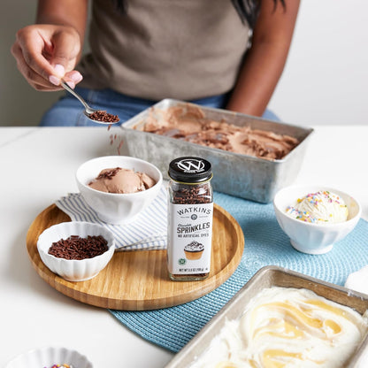 Watkins Chocolate Sprinkles for Kids Party Desserts – Gluten Free & Kosher Safe