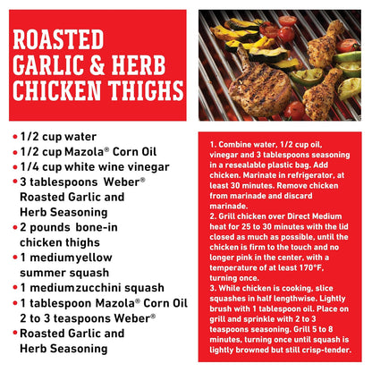 Weber Roasted Garlic & Herb Seasoning – Thoughtful Birthday Gift for the Griller Who Has Everything