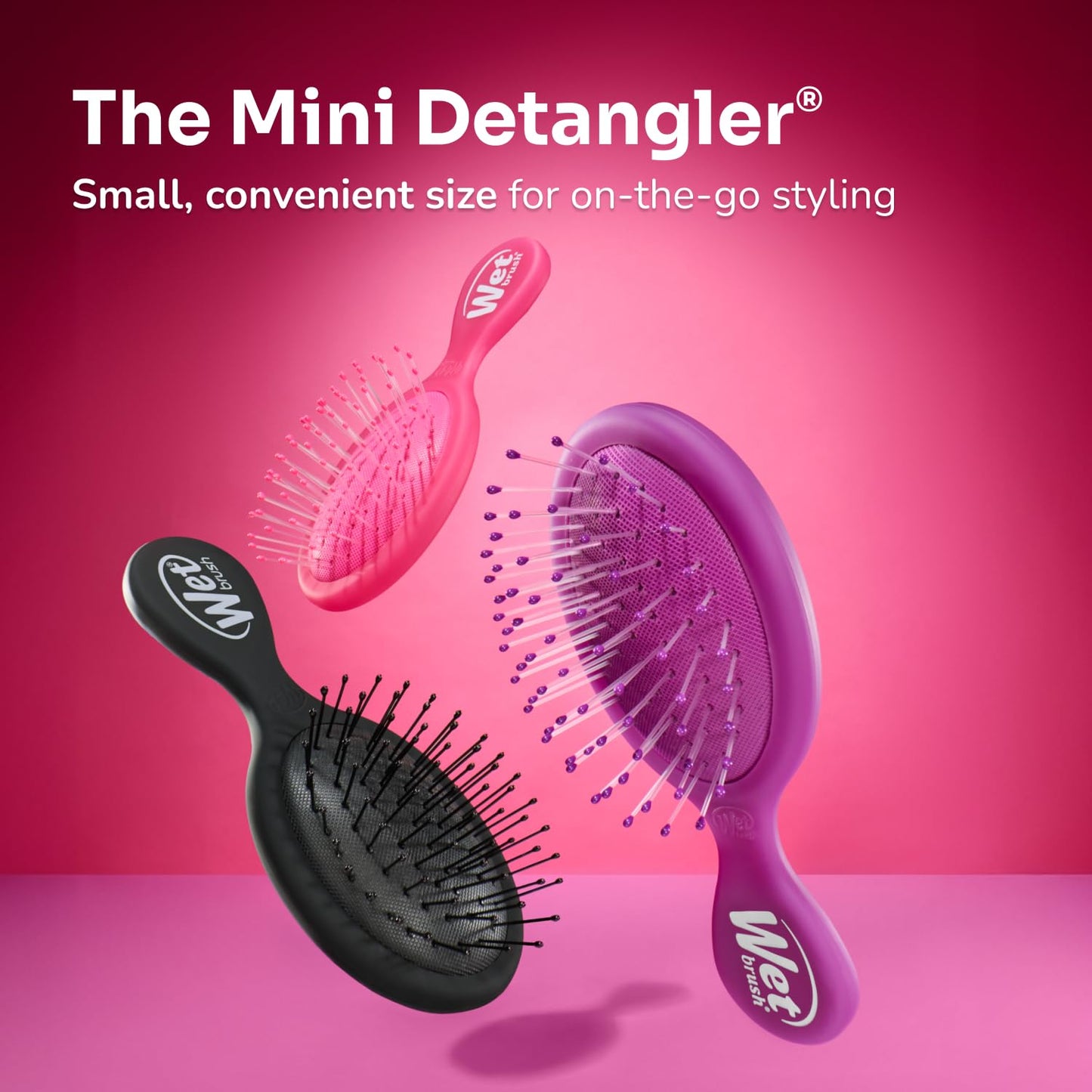 Wet Brush Mini Detangler – Pain-Free Kids Hairbrush for Tangles, Gentle Detangler for Girls and Toddlers