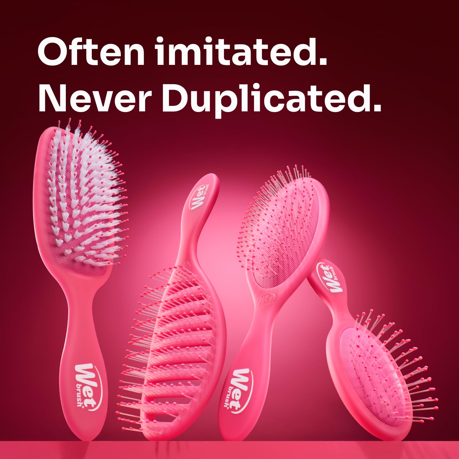 Wet Brush Pop Go Detangler – Thoughtful Birthday Gift for Her, Travel Hair Brush with Mirror Handle