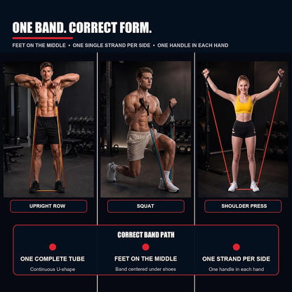 WHATAFIT Exercise Bands 150 lb – Intentional Design Stackable Set for Less-Is-More Living Spaces