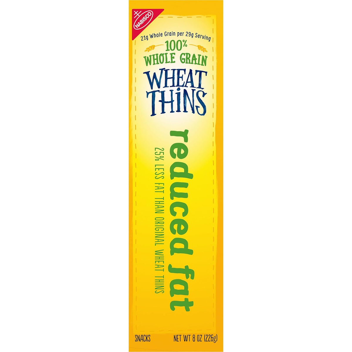 Wheat Thins Reduced Fat Crackers – Kid-Friendly Lunchbox Snack with No Artificial Flavors