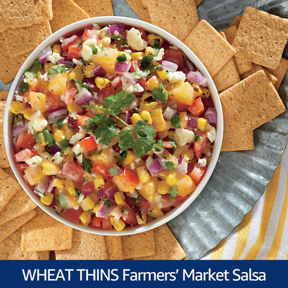 Wheat Thins Reduced Fat Crackers – Kid-Friendly Lunchbox Snack with No Artificial Flavors
