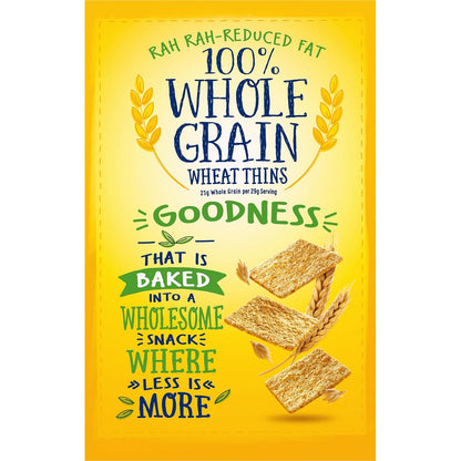 Wheat Thins Reduced Fat Crackers – Kid-Friendly Lunchbox Snack with No Artificial Flavors