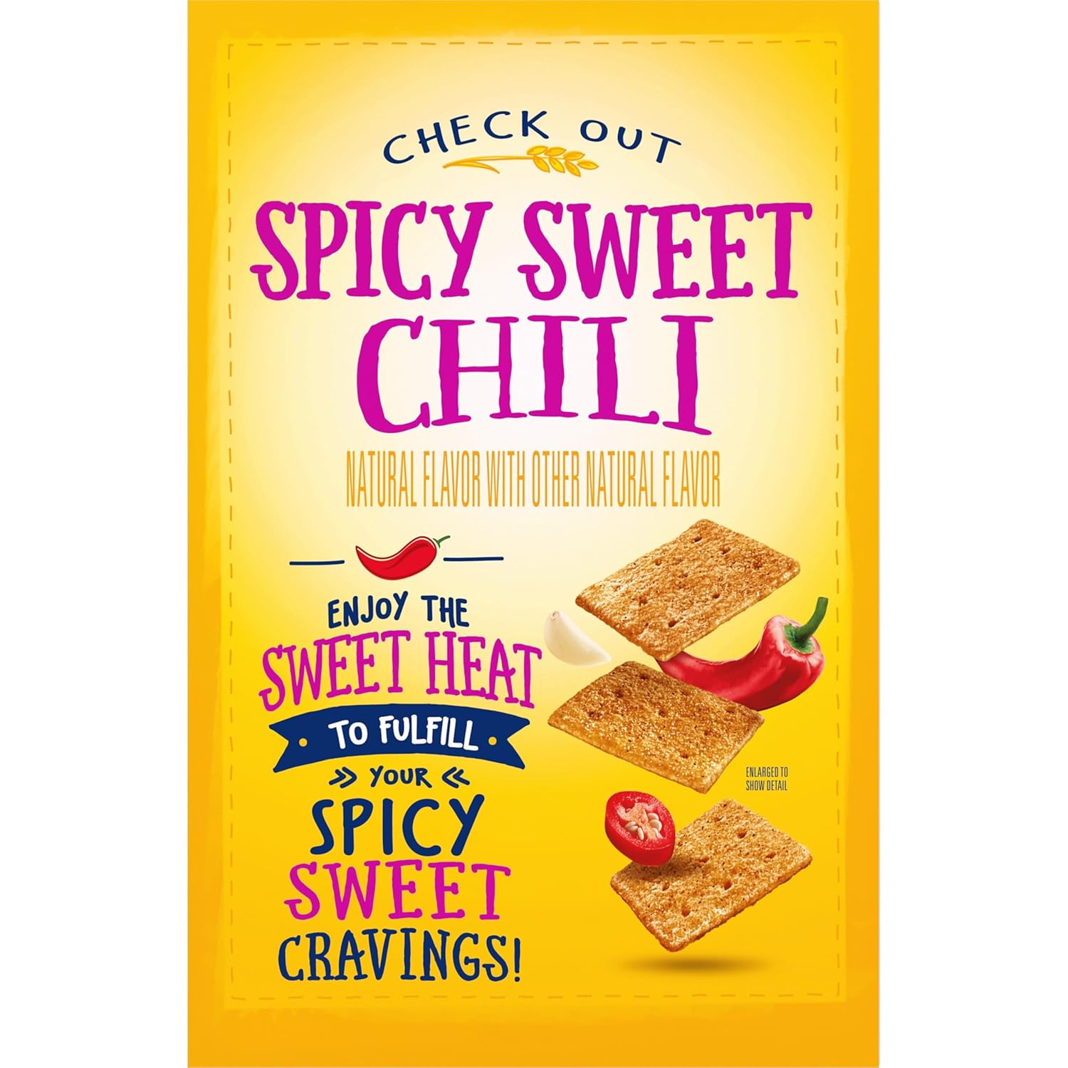 Wheat Thins Spicy Sweet Chili Crackers – Portable Party Snack for Picnics and Backyard Patio Gatherings, Pack of 2