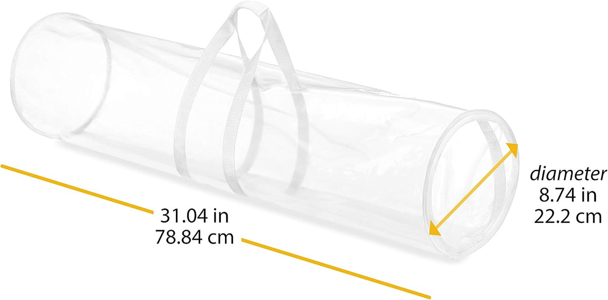 Whitmor Glossy Vinyl Wrap Holder – Decorative Yet Functional Bedroom Closet Storage