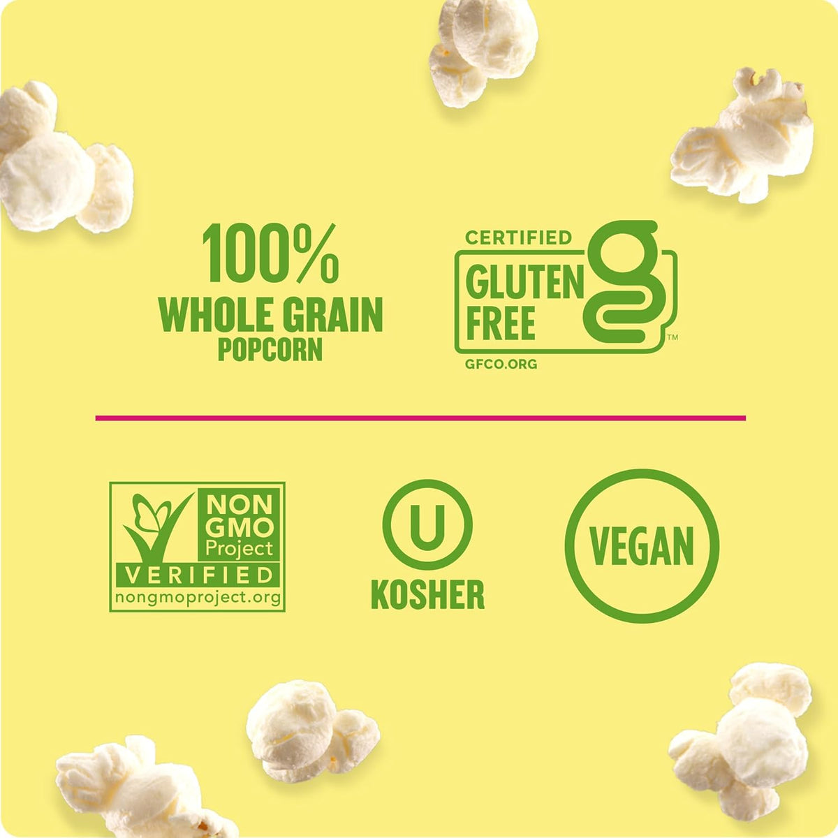 whole-grain popcorn base