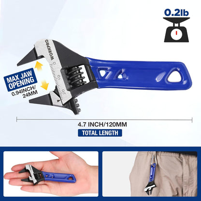wide jaw opening up to 0.94 inches (24mm)