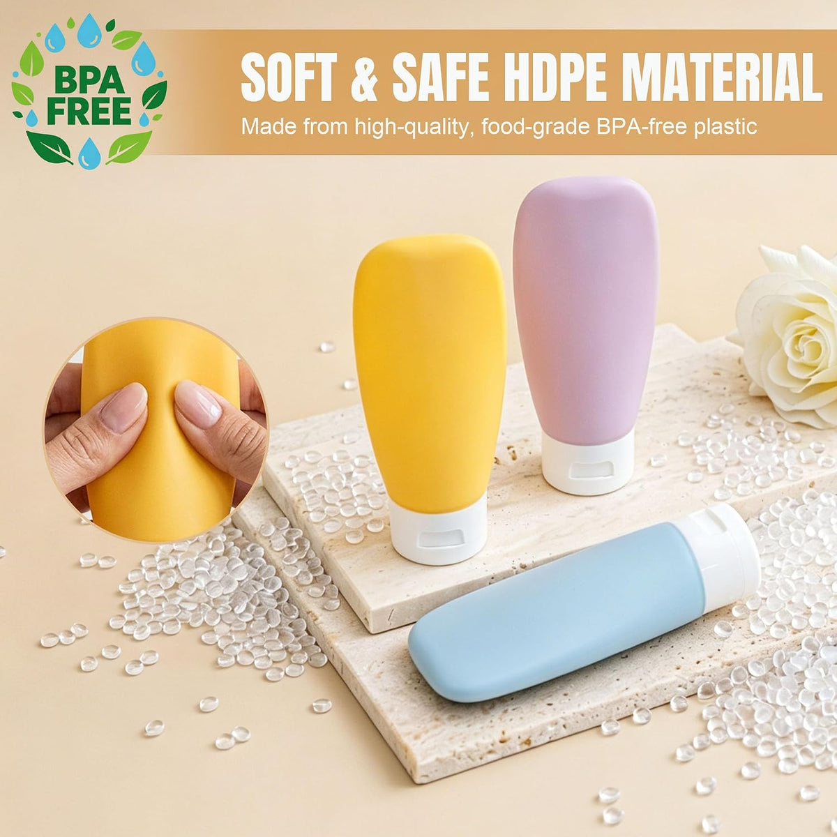 wide-mouth bottleneck design for spill-free refilling and thorough cleaning access