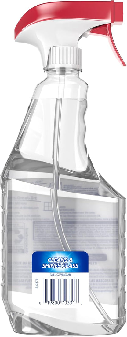 Windex Vinegar Glass Cleaner for Intentional Small Spaces, Simple Streak-Free Spray