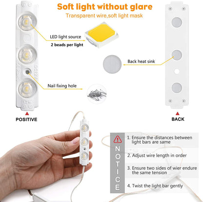 Winees Hollywood Vanity Mirror Lights – Thoughtful Birthday Gift for Mom and Wife, Dimmable LED Strip for Makeup
