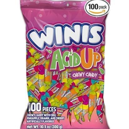 Winis Non-Melting Sour Taffy Candy – Heat-Resistant Chewy Treats for Carnival Booths and Outdoor Concessions