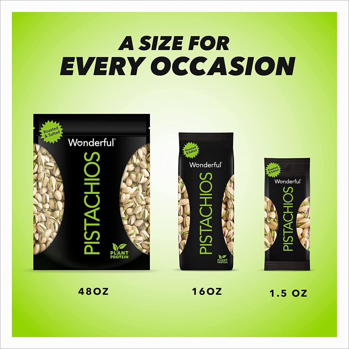 Wonderful Pistachios In Shell, Lightly Salted – Protein-Packed Pantry Staple for Busy Workday Fueling