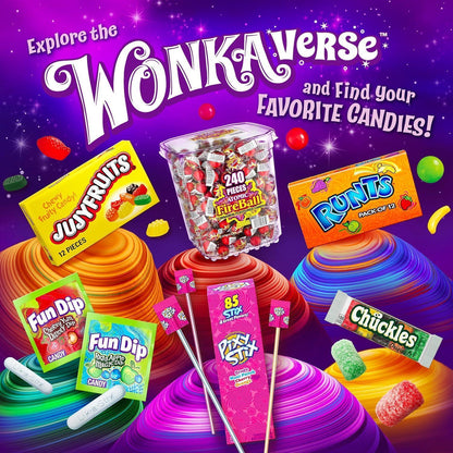 Wonka Spree Original Hard Candy – Simple Pantry Candy, One 12 oz Resealable Bag with Five Flavors