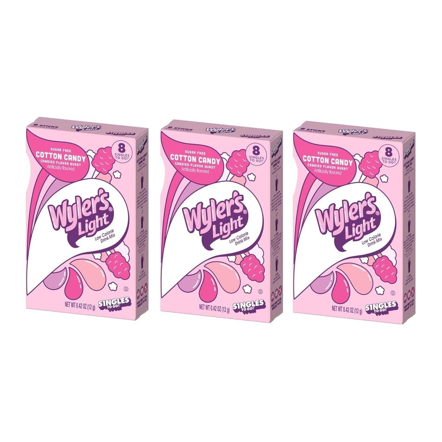 Wyler's Light Cotton Candy Drink Mix - Office Break Room Pantry Staple for Desk Side Hydration