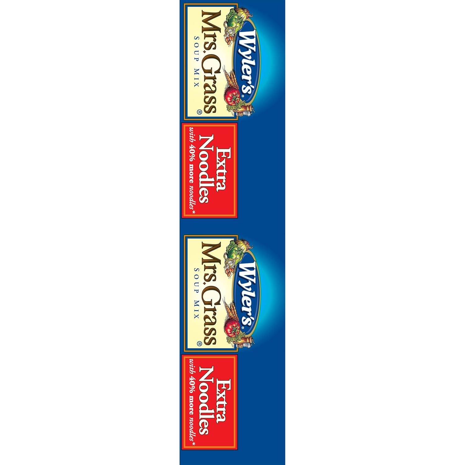 Wyler's Mrs. Grass Extra Noodles Soup Mix – Kid-Friendly Sick Day Dinner for Tummy Troubles