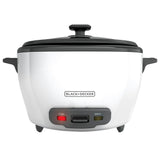 BLACK+DECKER Rice Cooker with Steamer Basket – Wedding Registry Starter Kitchen Gift for Couples, Auto Keep-Warm