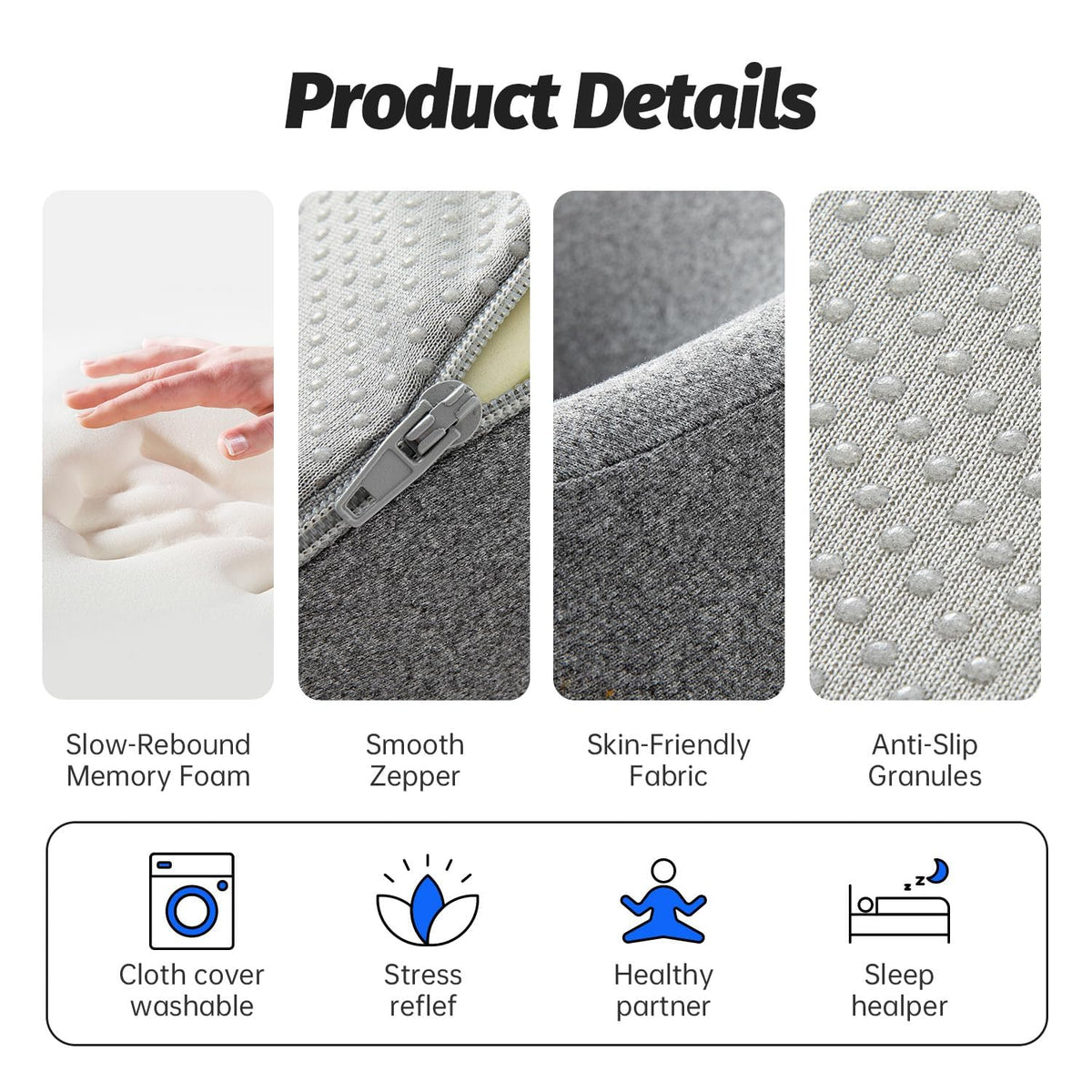 xiaomubiao Hollow Face Pillow – Self-Care Comfort Cushion for Spa Bed & Bedroom Recovery Rituals