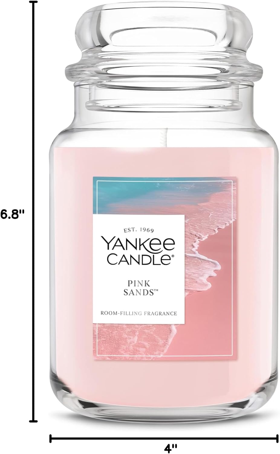 Yankee Candle Pink Sands Scented Candle, Memorable Mother's Day and Hostess Gift for Women Who Love Home Fragrance