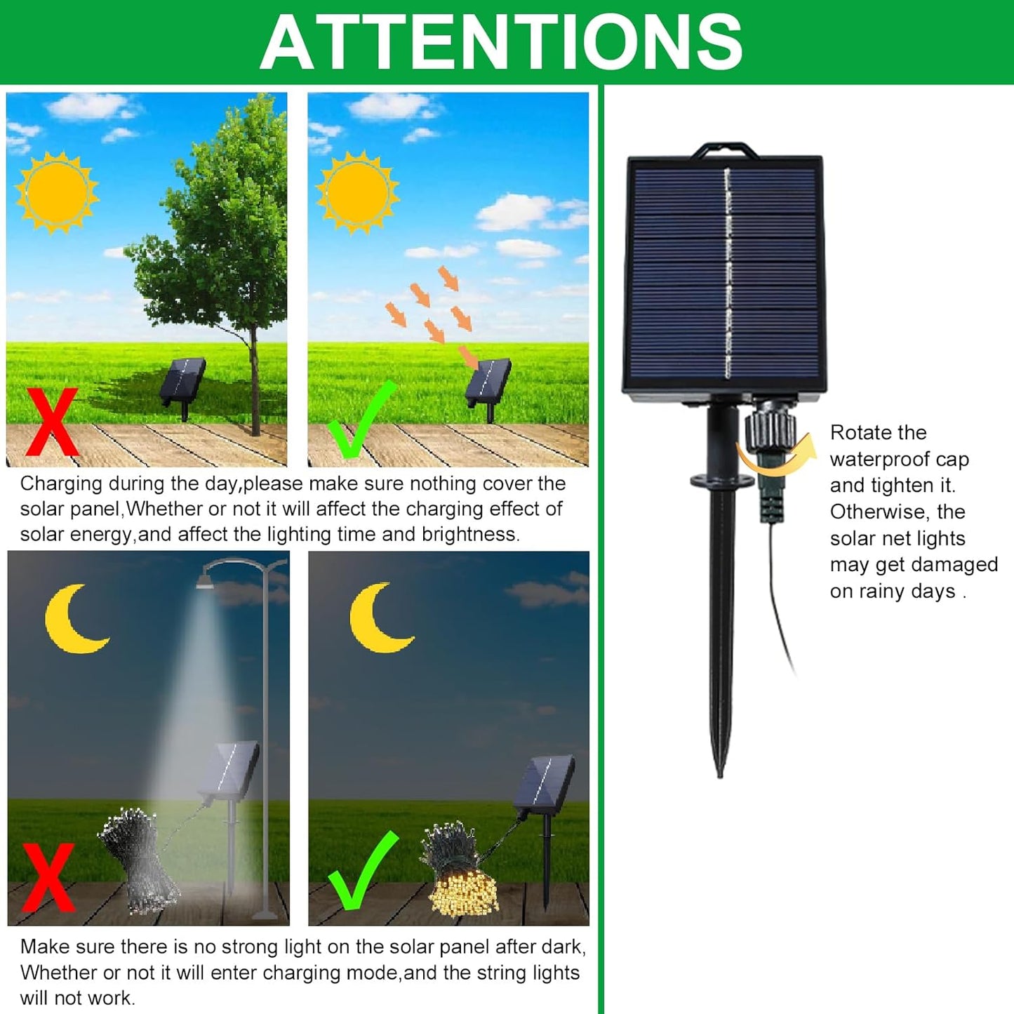 YAOZHOU Solar Christmas Net Lights – Portable 208 LED Mesh Lights for Camping, Patio Gatherings & Backyard Decor