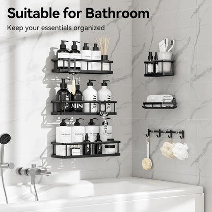 YASONIC Rustproof Shower Shelves – Marine-Grade Stainless Steel Storage for Boat Head and Galley