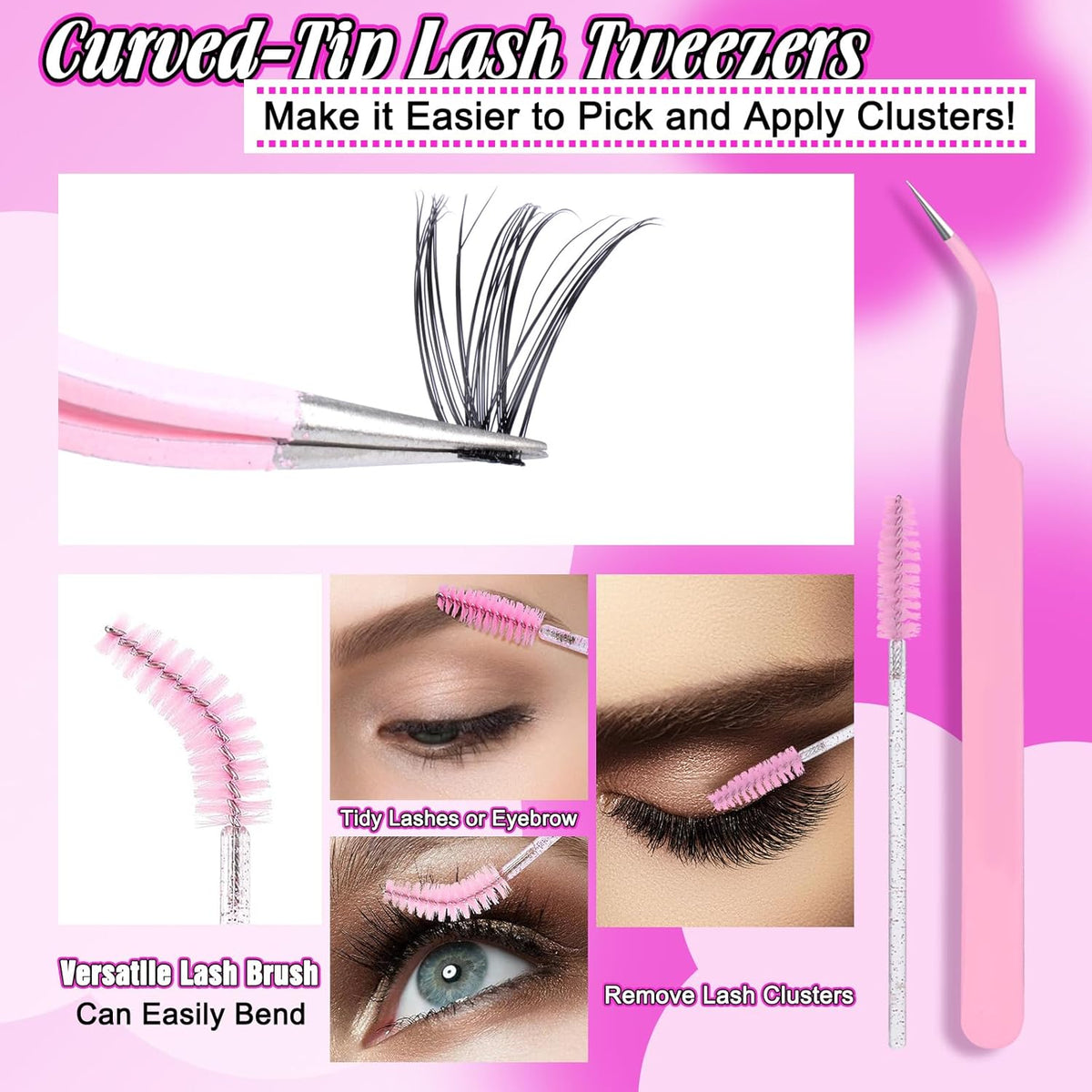 Yawamica 300pc Lash Cluster Collection – Designer-Grade DIY Extensions for Upscale Bathroom Counters, Soft Natural Finish
