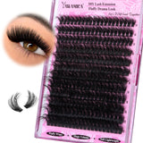 Yawamica DIY Lash Extension Set 200D Volume 14-20mm – Thoughtful Valentine's Day and Bridal Shower Gift for Women