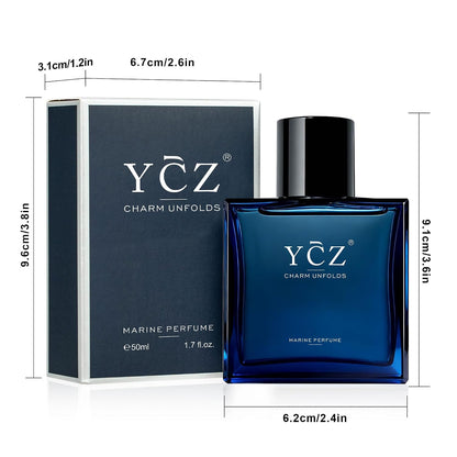 Ycz Midnight Marine Eau de Parfum – Valentine's Day Gift for Men, Premium Gift-Ready Men's Cologne