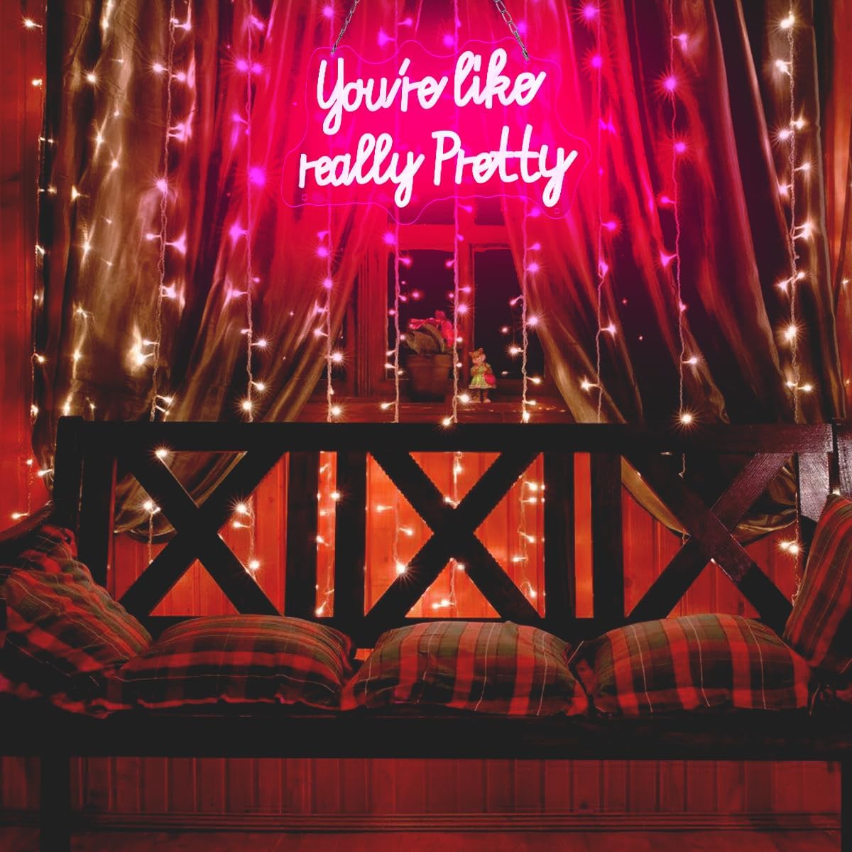 You like really pretty LED Neon Sign – Heartfelt Birthday Gift for Her, Pink Wall Light with USB Power