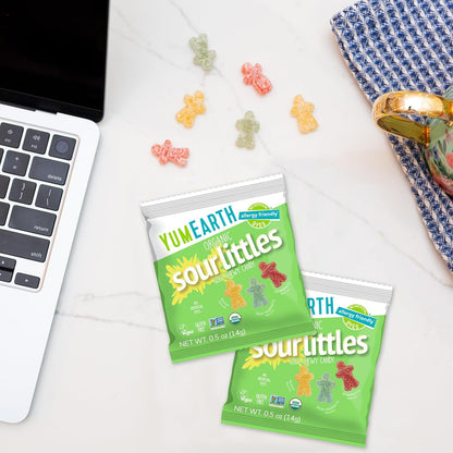 YumEarth Organic Sour Littles – No Artificial Dyes Clean Label Chewy Candy for Allergy Conscious Households