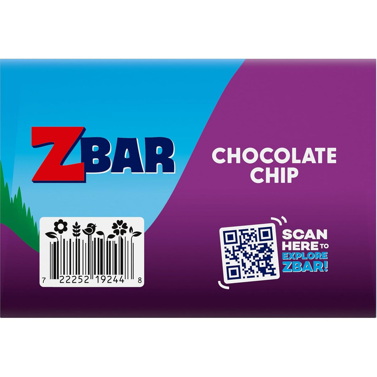 Zbar Chocolate Chip Soft-Baked Granola Bars for Kids Lunchbox – 24 Individually Wrapped USDA Organic Snacks