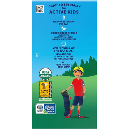 Zbar Iced Oatmeal Cookie Snack Bars – Lunchbox Snack for Active Kids, 24 Individually Wrapped Organic Granola Bars