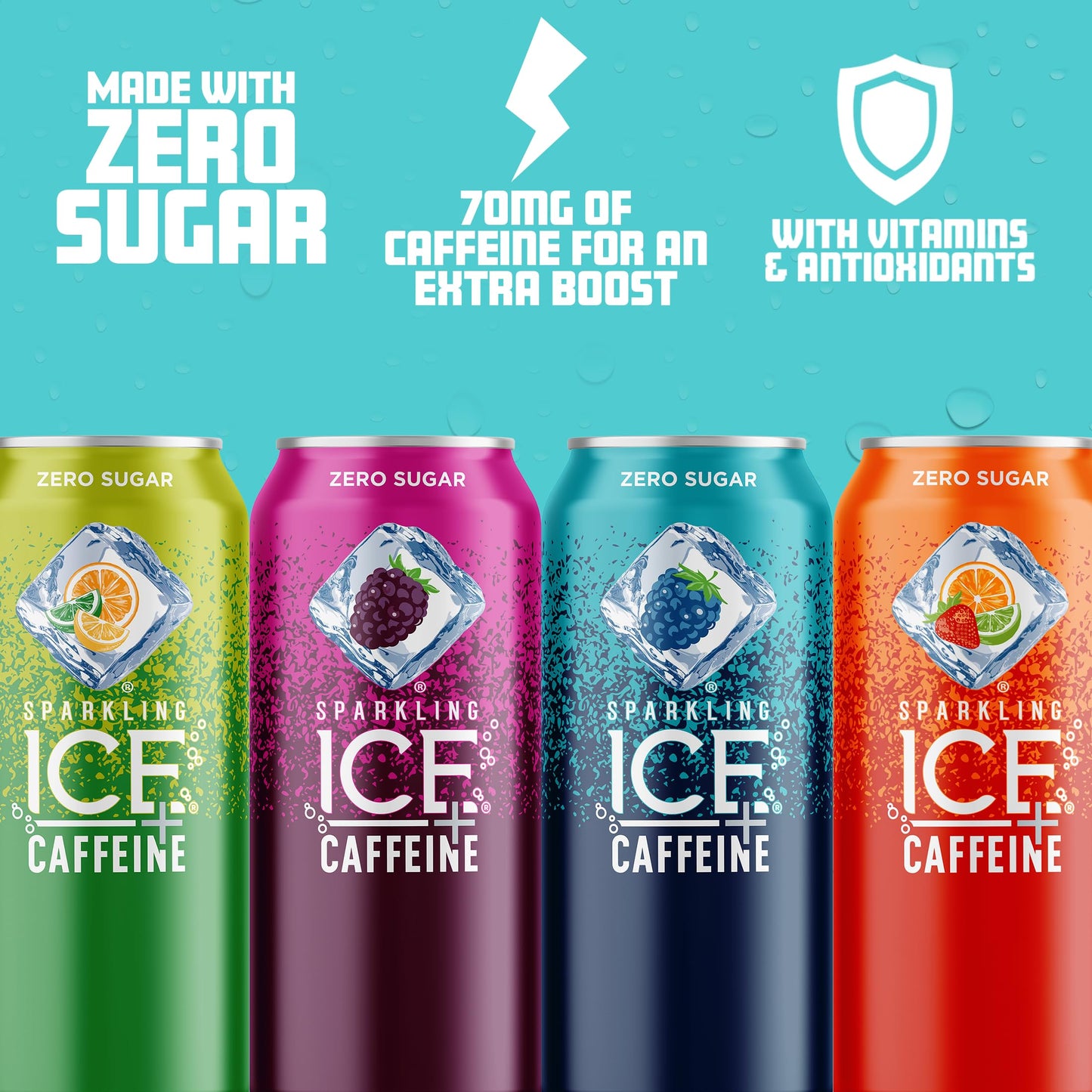 zero sugar, zero carbs, and 5 calories per serving